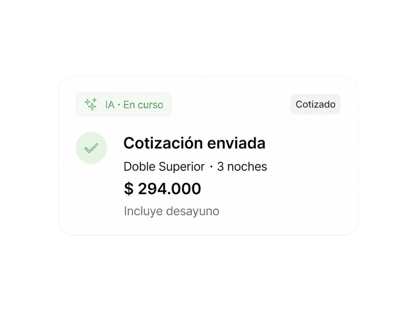 Cotización enviada