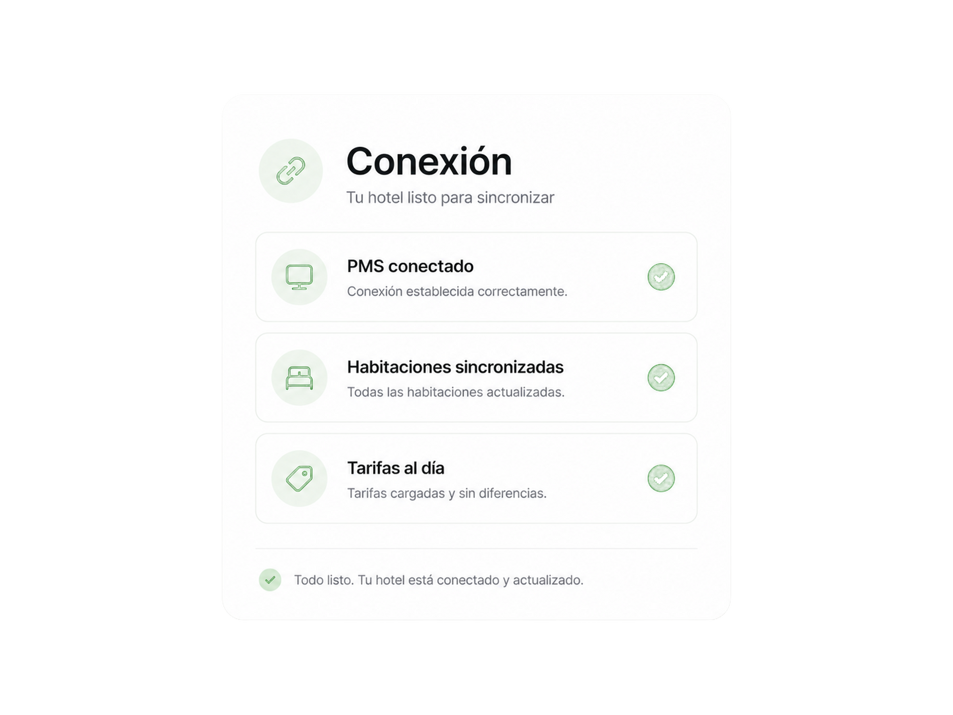 Conexión del hotel